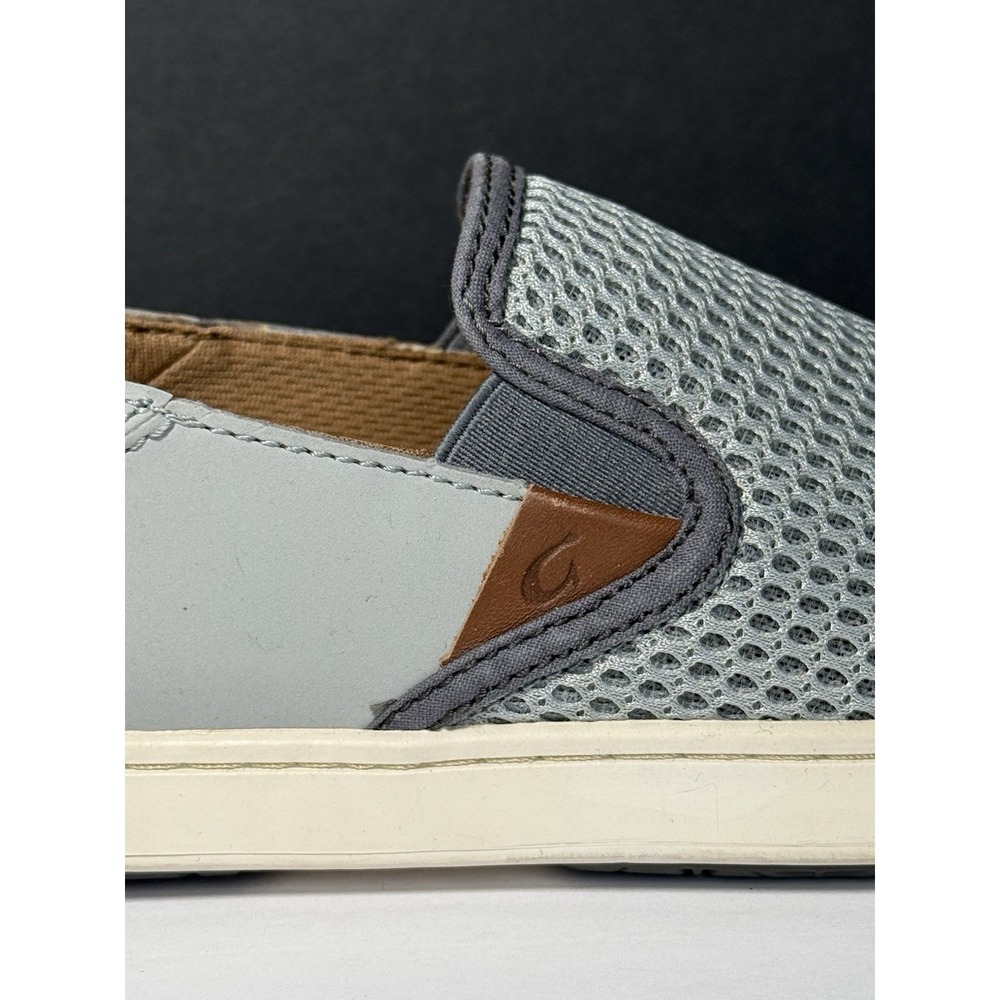 OluKai Women's Pehuea Slip On Convertible Loafer/Shoe Sz 6 Lt Blue/Gray Mesh EUC - Picture 6 of 11